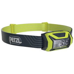 PETZL Tikka Headlamp - Compact 350 Lumen Light with Red Lighting for Hiking - Yellow
