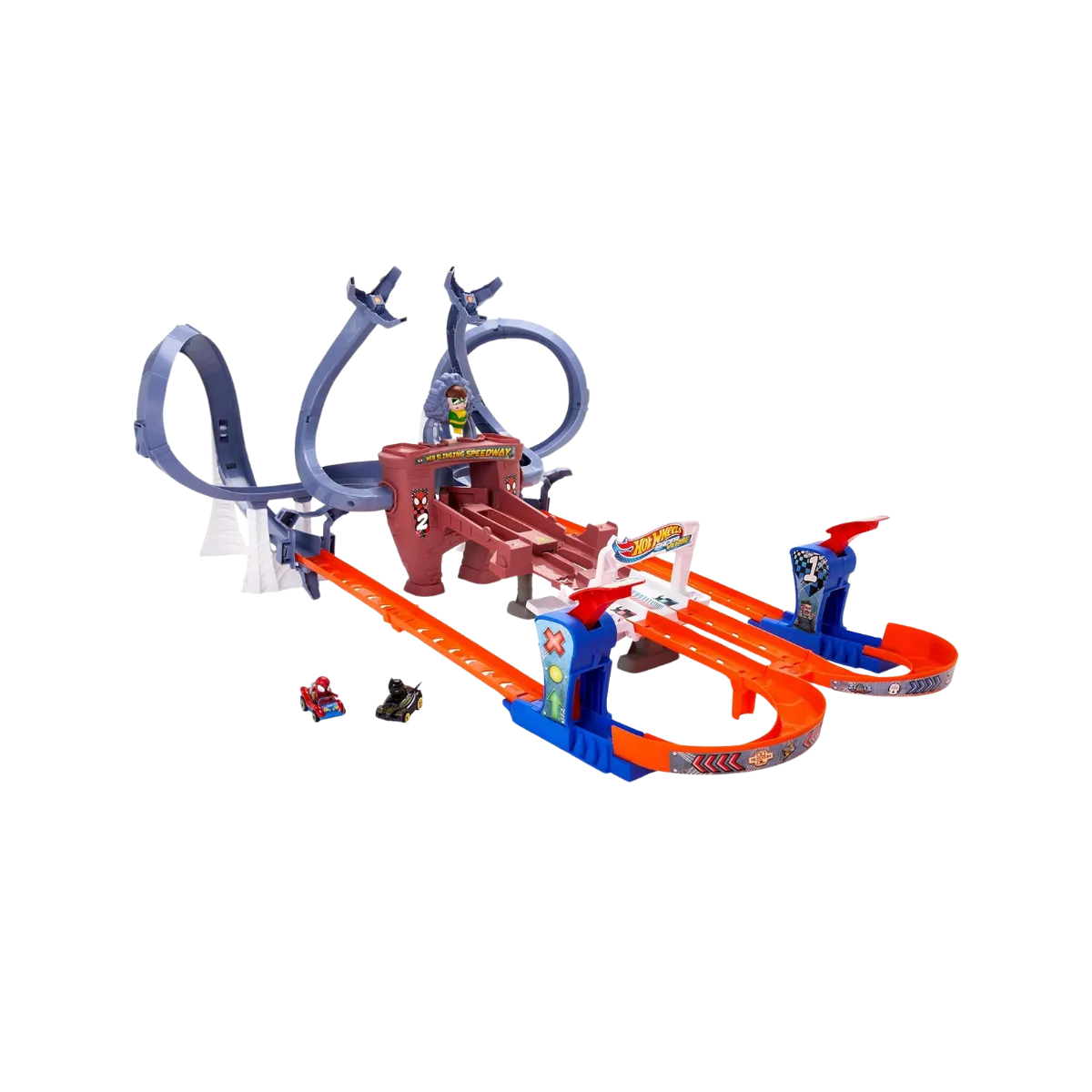 Hot Wheels Spider-Man Web-Slinging Speedway Track Set