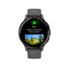 Garmin Venu 3S Smart Watch with 41mm Pebble Gray Case Silicone Band