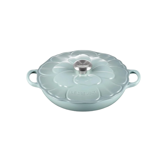 Le Creuset Petal Braiser 2.25 qt Sea Salt Cast Iron