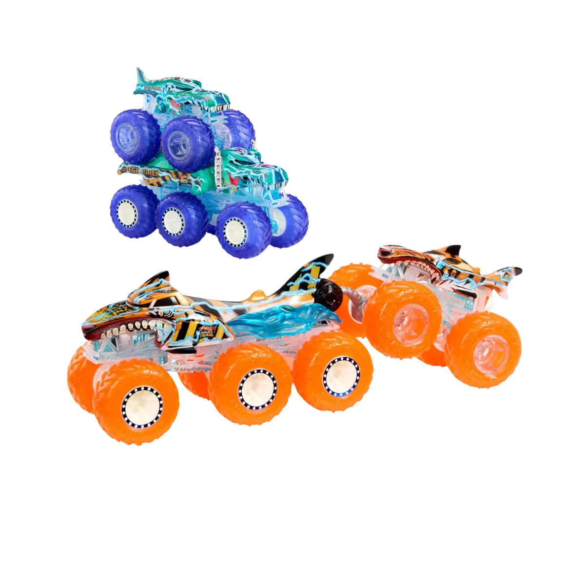 Hot Wheels Monster Trucks & Big Rigs Power Smashers Set