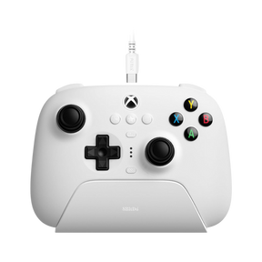 8BitDo Ultimate 3-mode Controller for Xbox, Hall Effect Joysticks and Hall Triggers, 2 Pro Back Paddle Buttons, Wired for Xbox Series X|S and Xbox One, Wireless for Windows and Android - Officially Licensed (White)