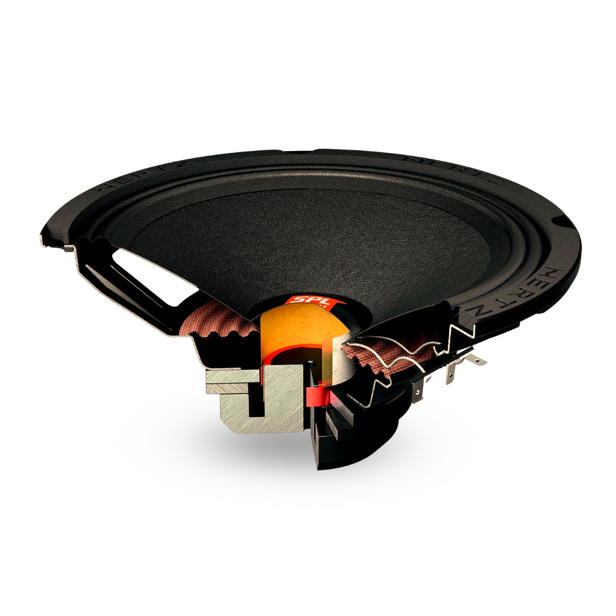 Hertz SPL Show Series SV-200-NEO 8 in. (200mm) SPL 4-Ohm Midrange Speakers (Pair) with Neo Magnets and UV/Waterproofing