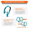 WC HookZ - Over Ear Hooks for Airpods Pro 1, 2 & Airpods 1, 2, 3